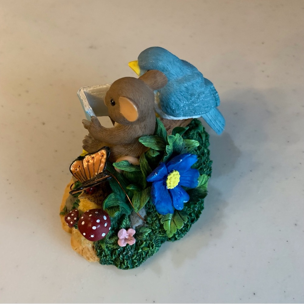Fitz & Floyd Charming Tails Resin Figurine Sharing Good Times With Friends” - Picture 4 of 9